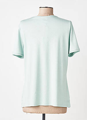 T-shirt coupe droite manches courtes vert GUY DUBOUIS femme
