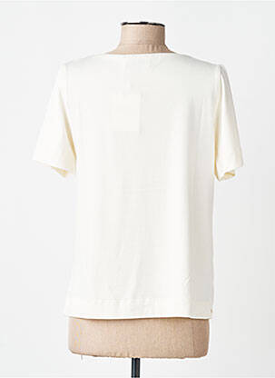 T-shirt coupe droite manches courtes beige GUITARE femme