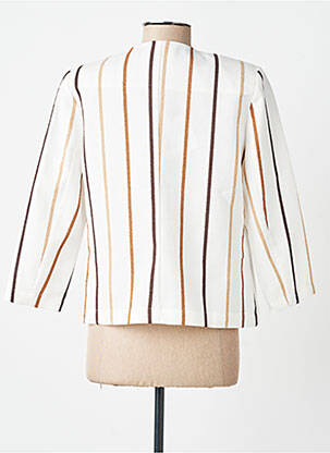 Veste casual coupe droite blanc PAZ TORRAS femme