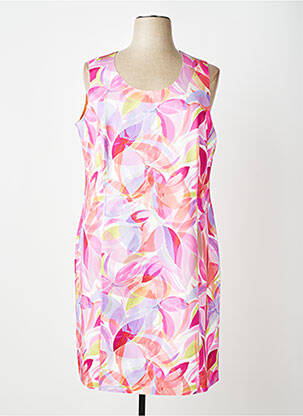 Robe mi-longue sans manche sans manche rose GUY DUBOUIS femme