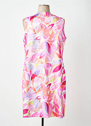 Robe mi-longue sans manche sans manche rose GUY DUBOUIS femme