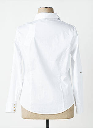 Chemisier coupe cintrée manches longues blanc MERI & ESCA femme