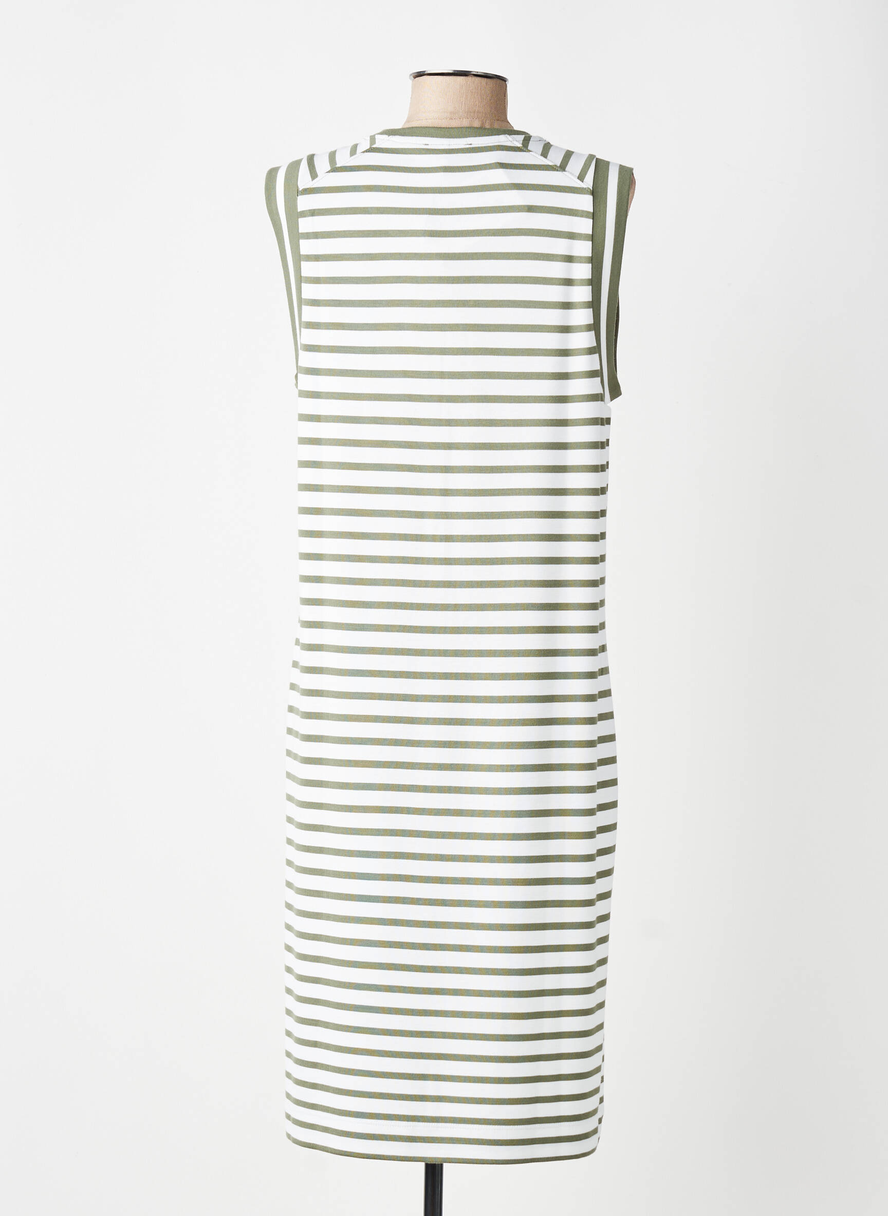 Robe mi-longue sans manche sans manche blanc OLSEN femme