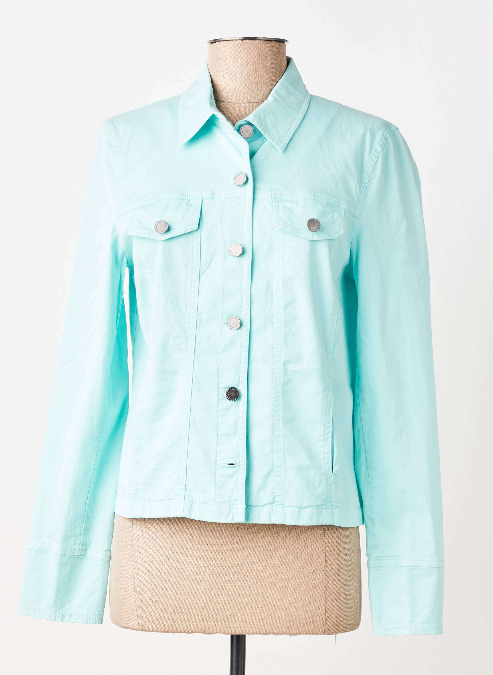 Veste casual coupe cintrée bleu GUY DUBOUIS femme