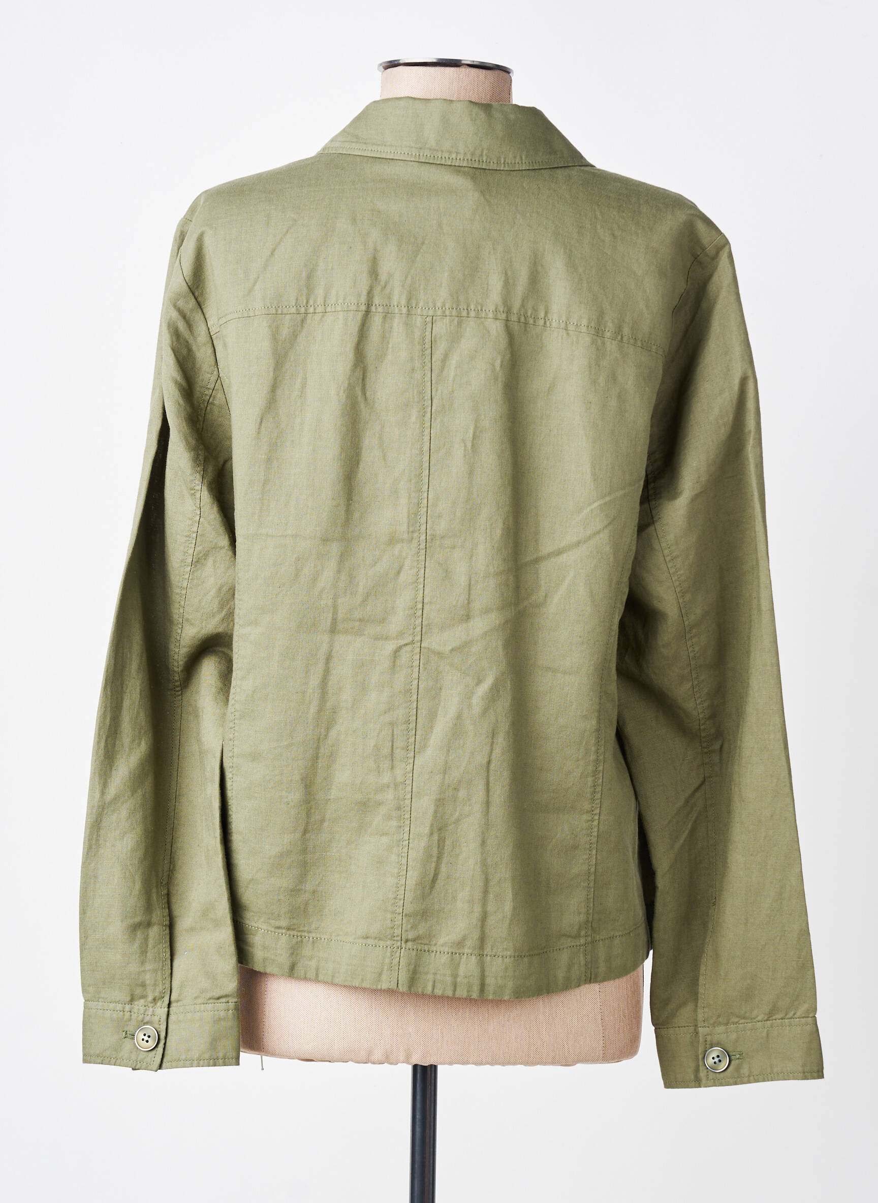 Veste casual poignets boutonnés avec fente vert OLSEN femme