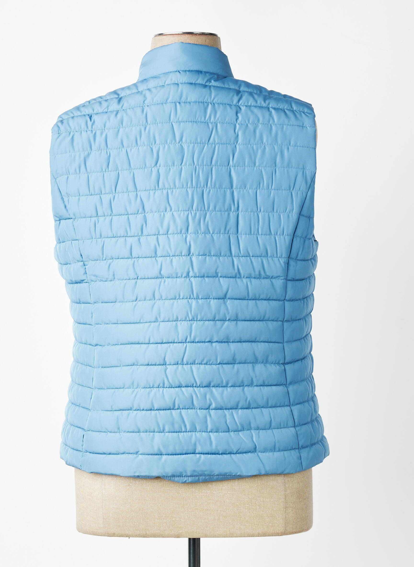 Doudoune finition intérieure doublée sans capuche bleu OLSEN femme