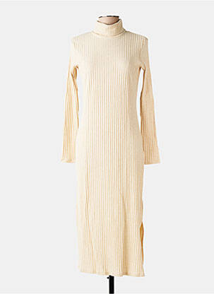 Robe longue manches longues manches longues beige CALIDA femme