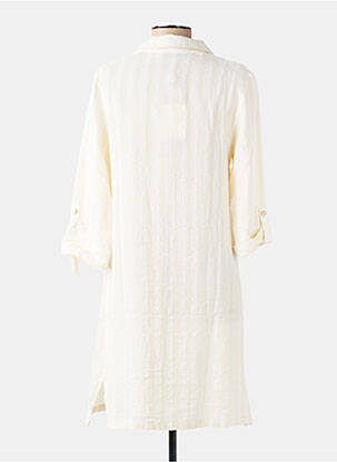 Chemise de nuit fermeture boutonnée sur le devant beige PILUS femme