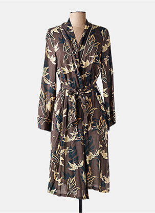 Veste kimono manches longues marron PILUS femme