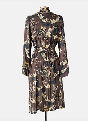 Veste kimono manches longues marron PILUS femme