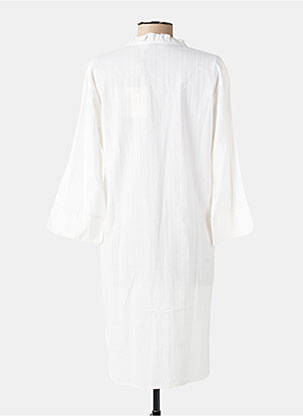 Chemise de nuit col v blanc PILUS femme