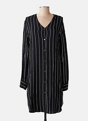 Chemise de nuit imprimé rayures noir PILUS femme