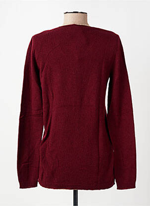 Pull coupe droite manches longues rouge OSCALITO femme