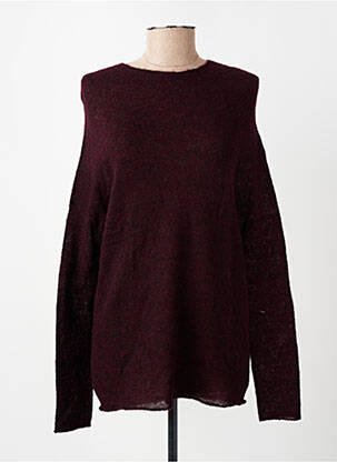 Pull coupe cintrée manches longues violet OSCALITO femme