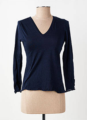 T-shirt manches longues manches longues bleu LISANZA femme