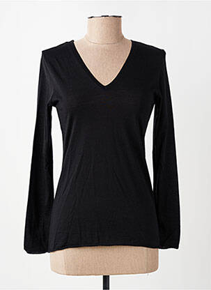 T-shirt manches longues manches longues noir LISANZA femme
