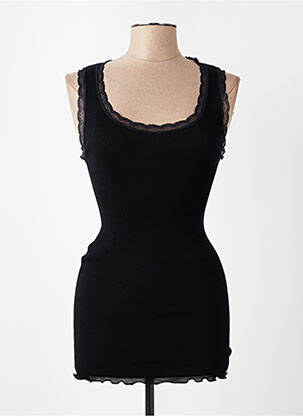 Débardeur stretch sans manche noir LISANZA femme