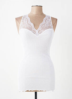Top/caraco stretch blanc LISANZA femme