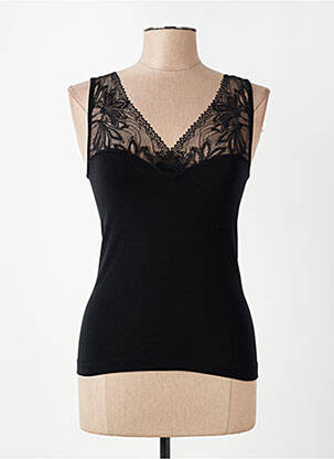 Débardeur stretch sans manche noir LISANZA femme