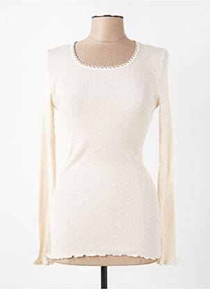 T-shirt manches longues manches longues beige LISANZA femme