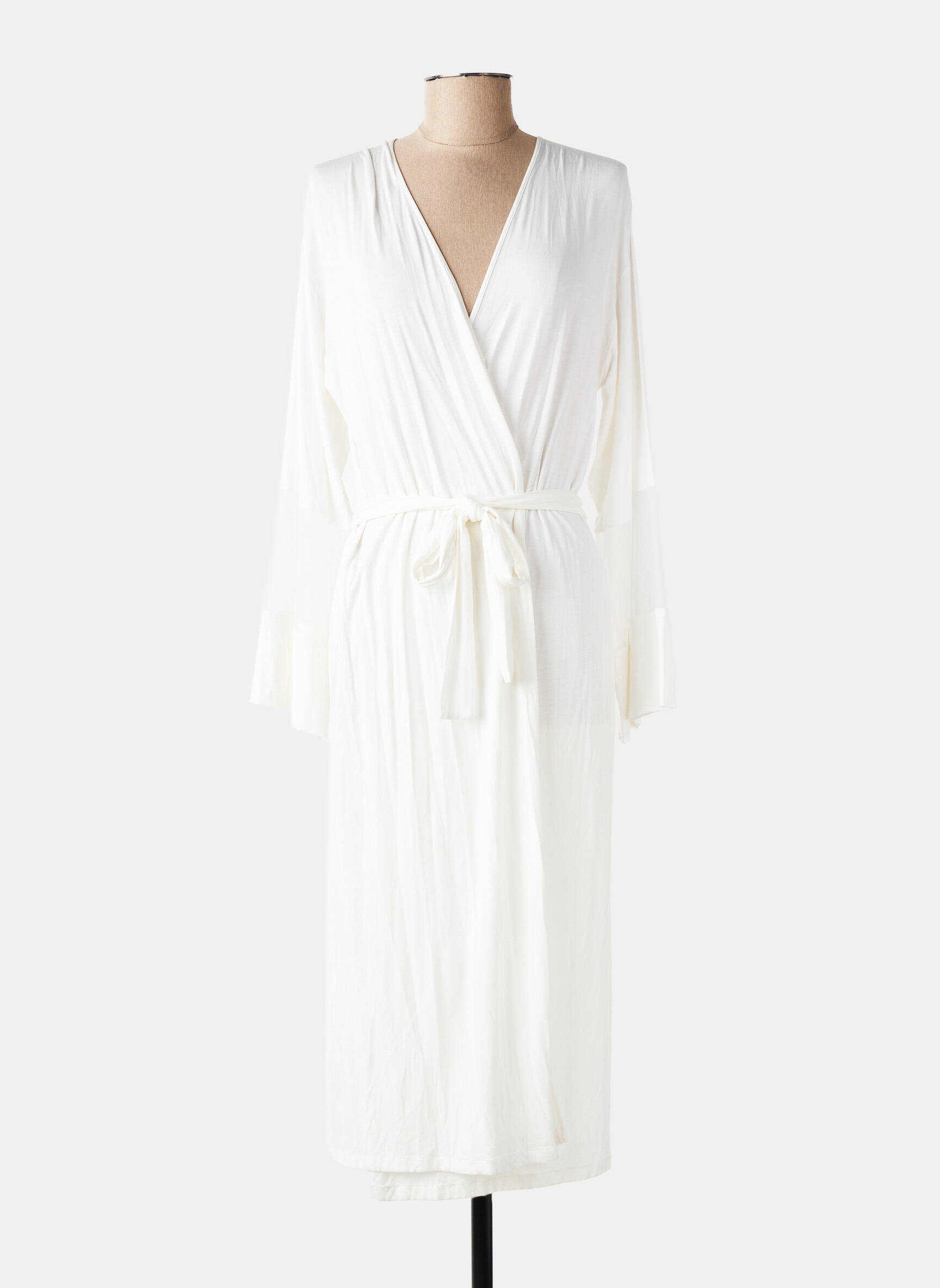 Robe de chambre stretch blanc COEMI femme