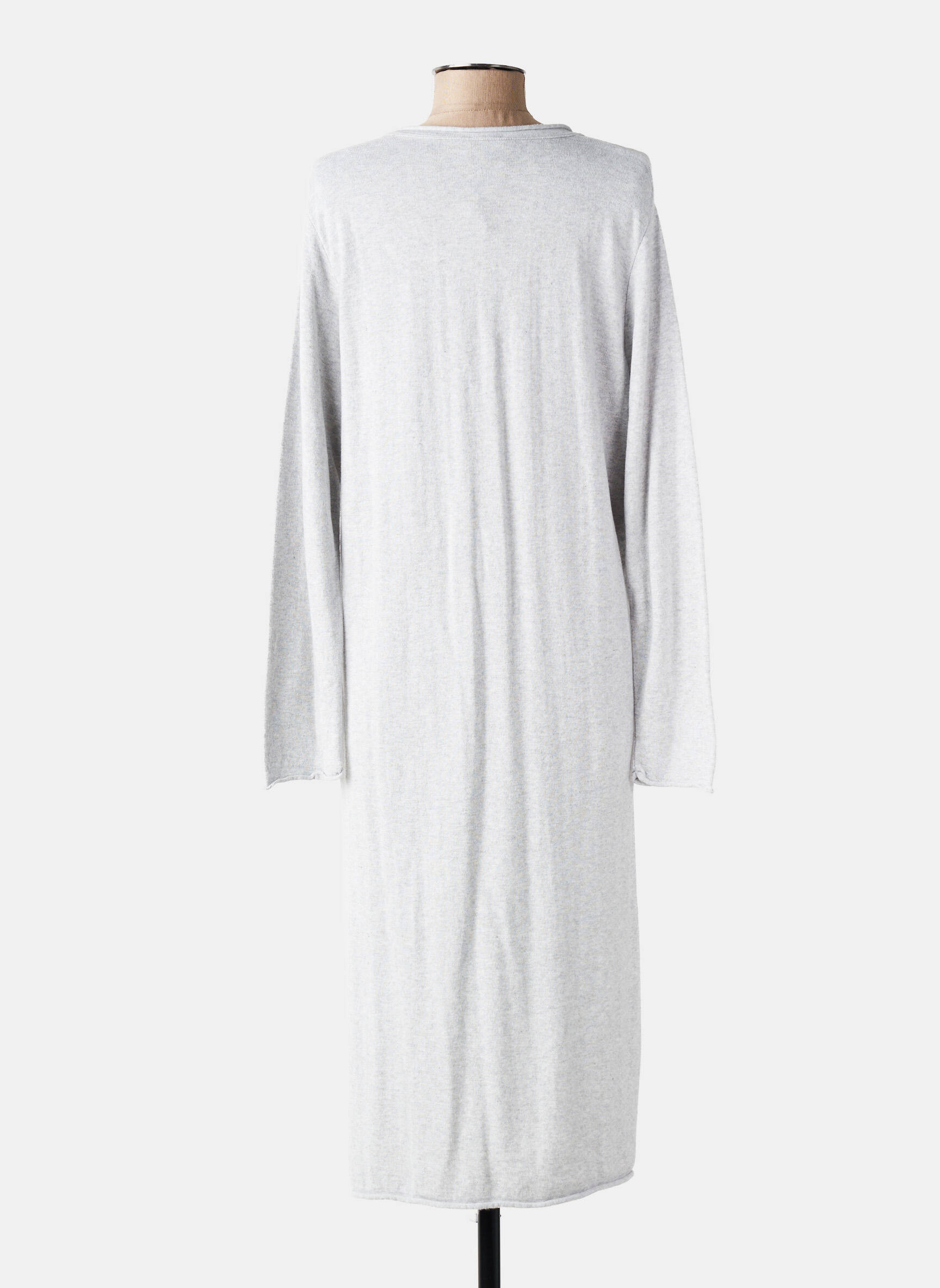 Gilet manches longues fermeture boutonnée sur le devant gris LE CHAT femme