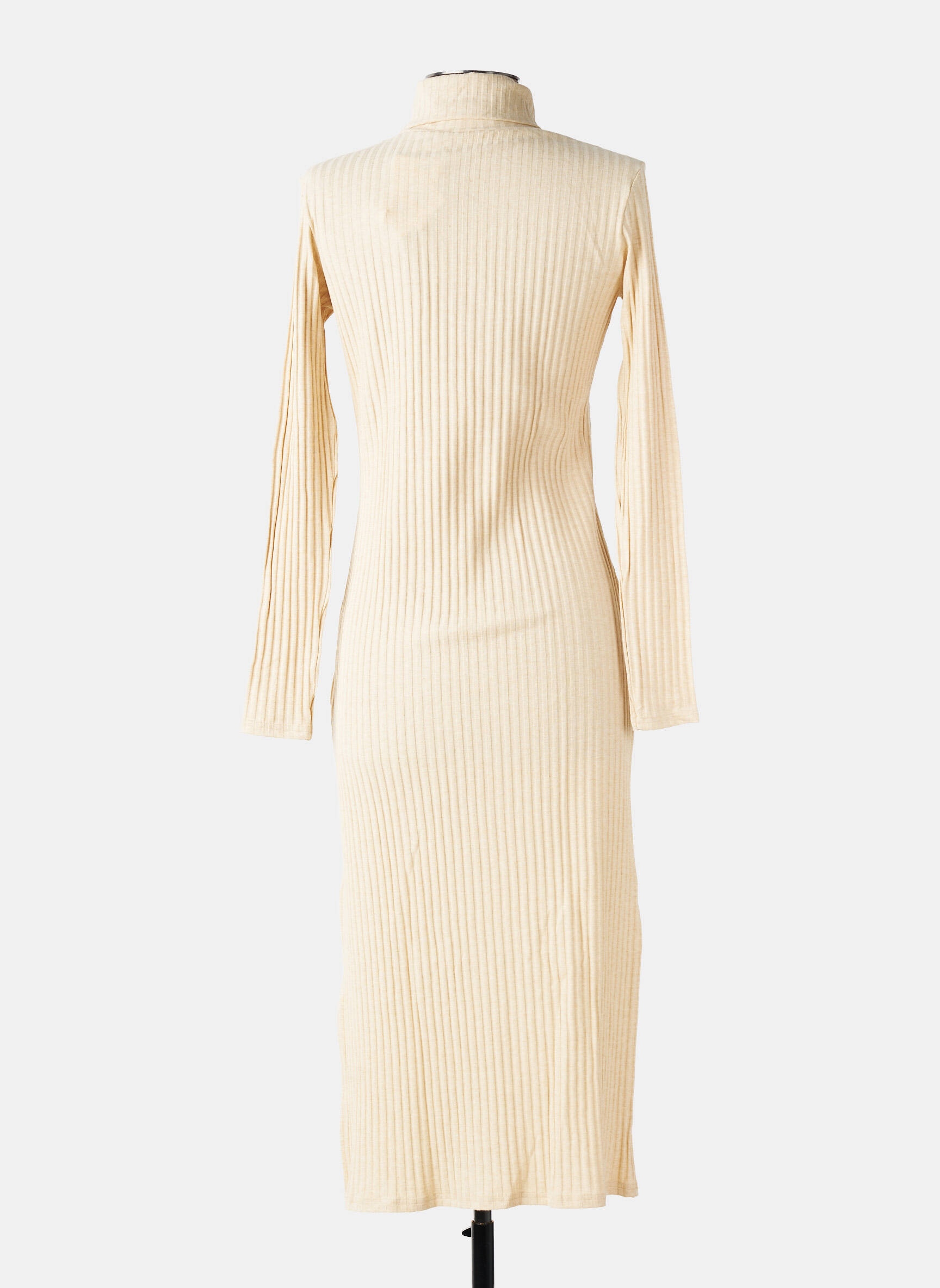 Robe longue manches longues manches longues beige CALIDA femme