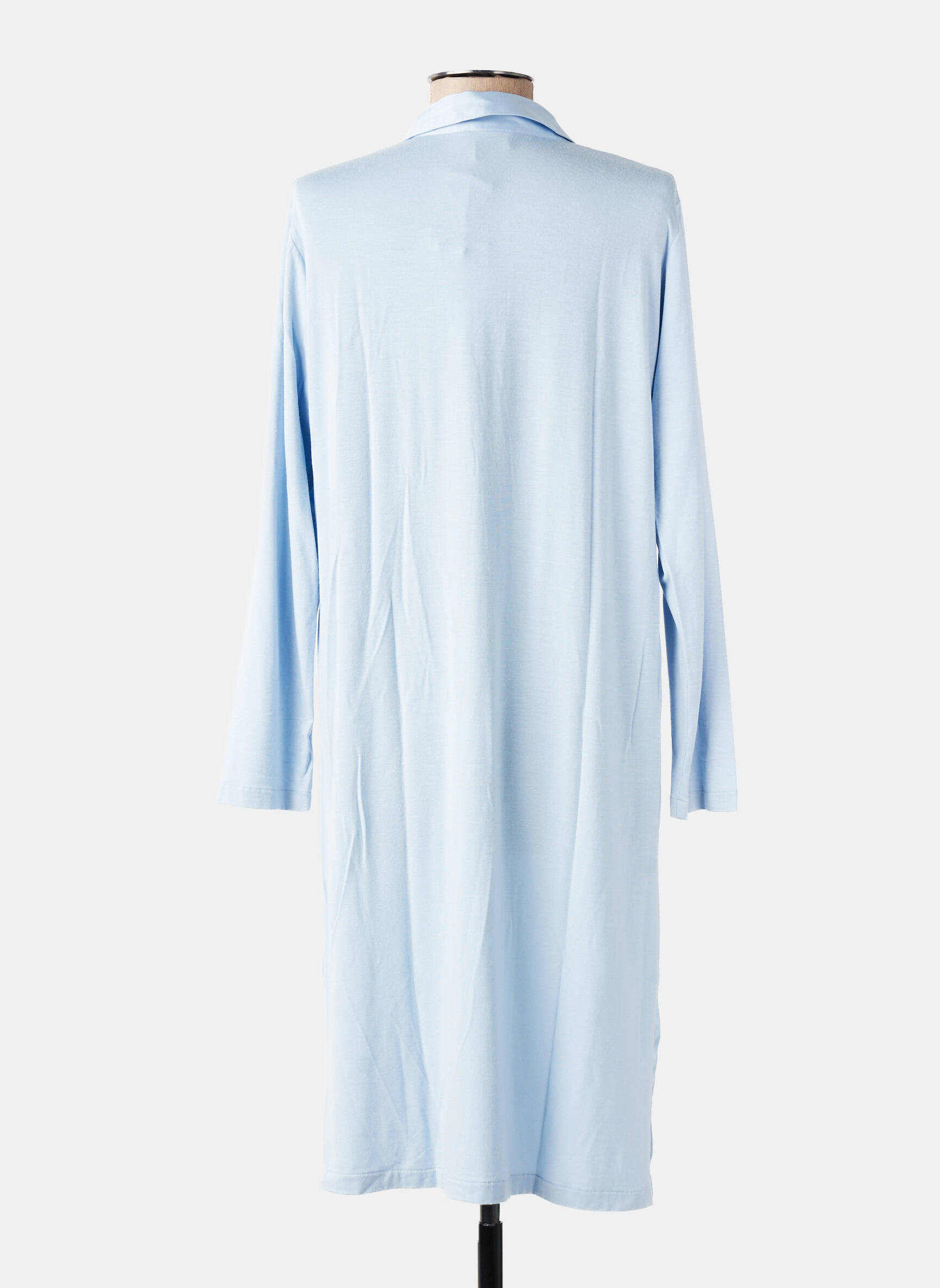 Chemise de nuit stretch bleu PLUTO femme