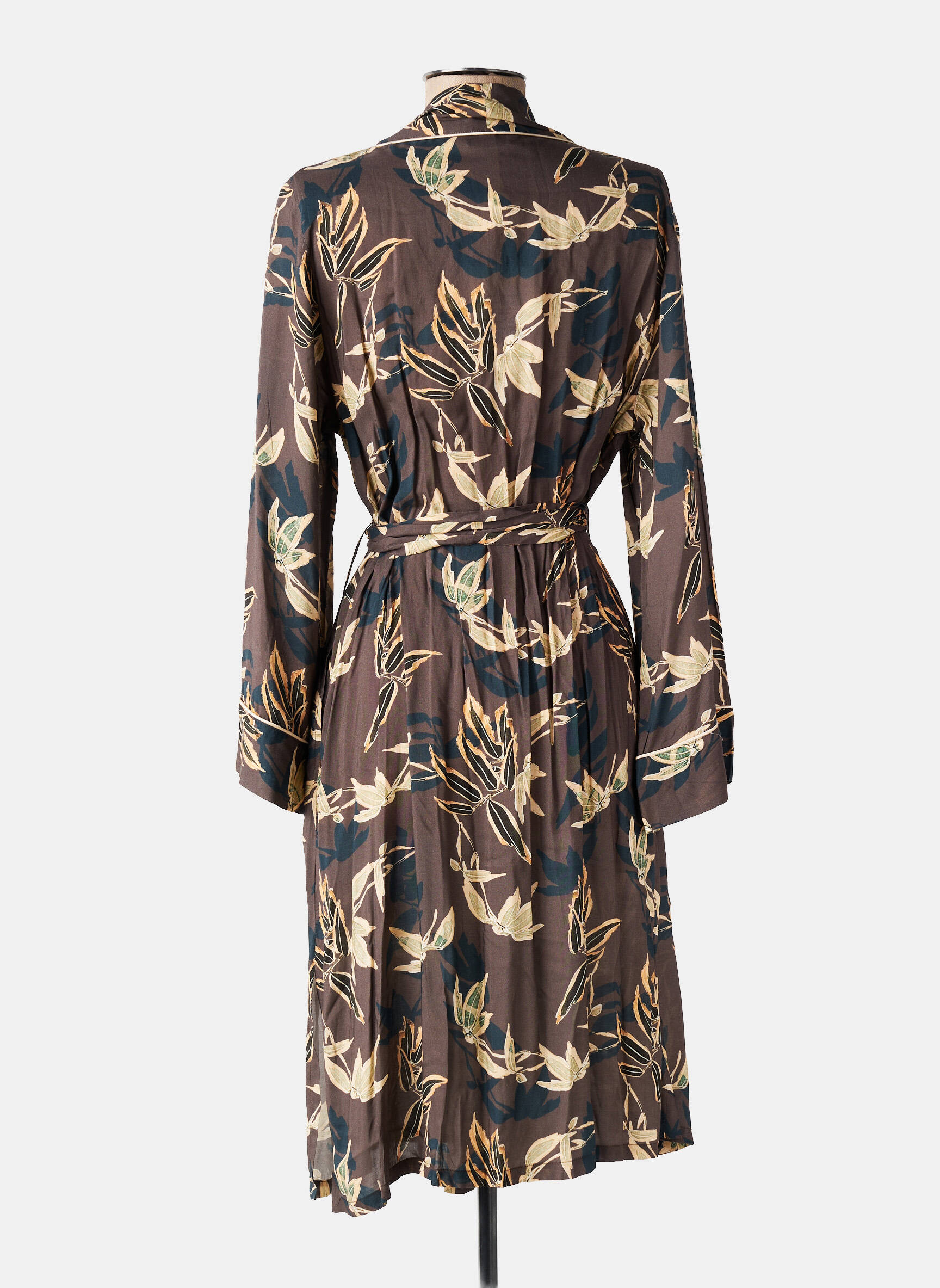 Veste kimono manches longues marron PILUS femme