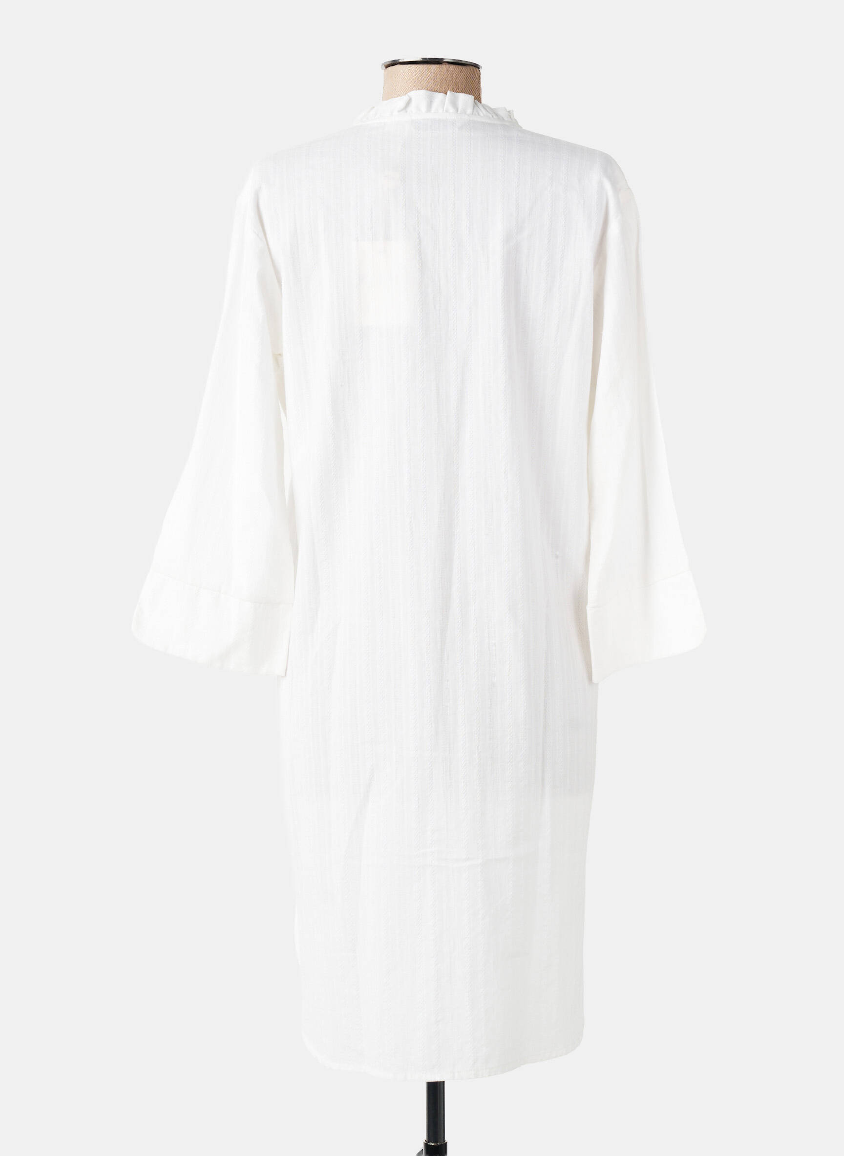 Chemise de nuit col v blanc PILUS femme