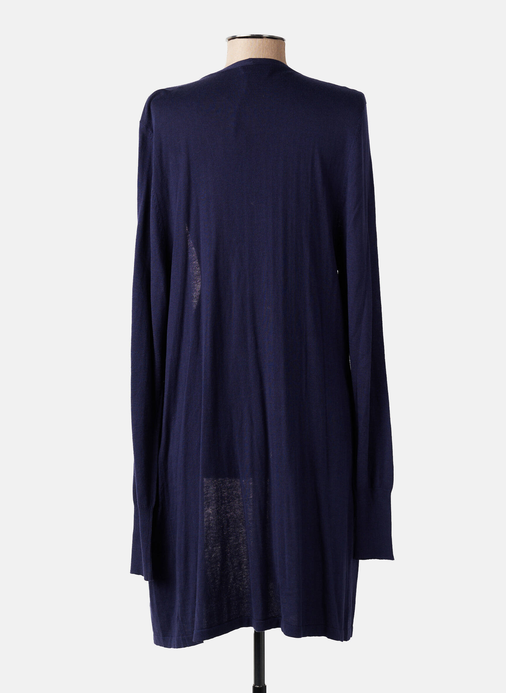 Gilet manches longues manches longues bleu MARJOLAINE femme