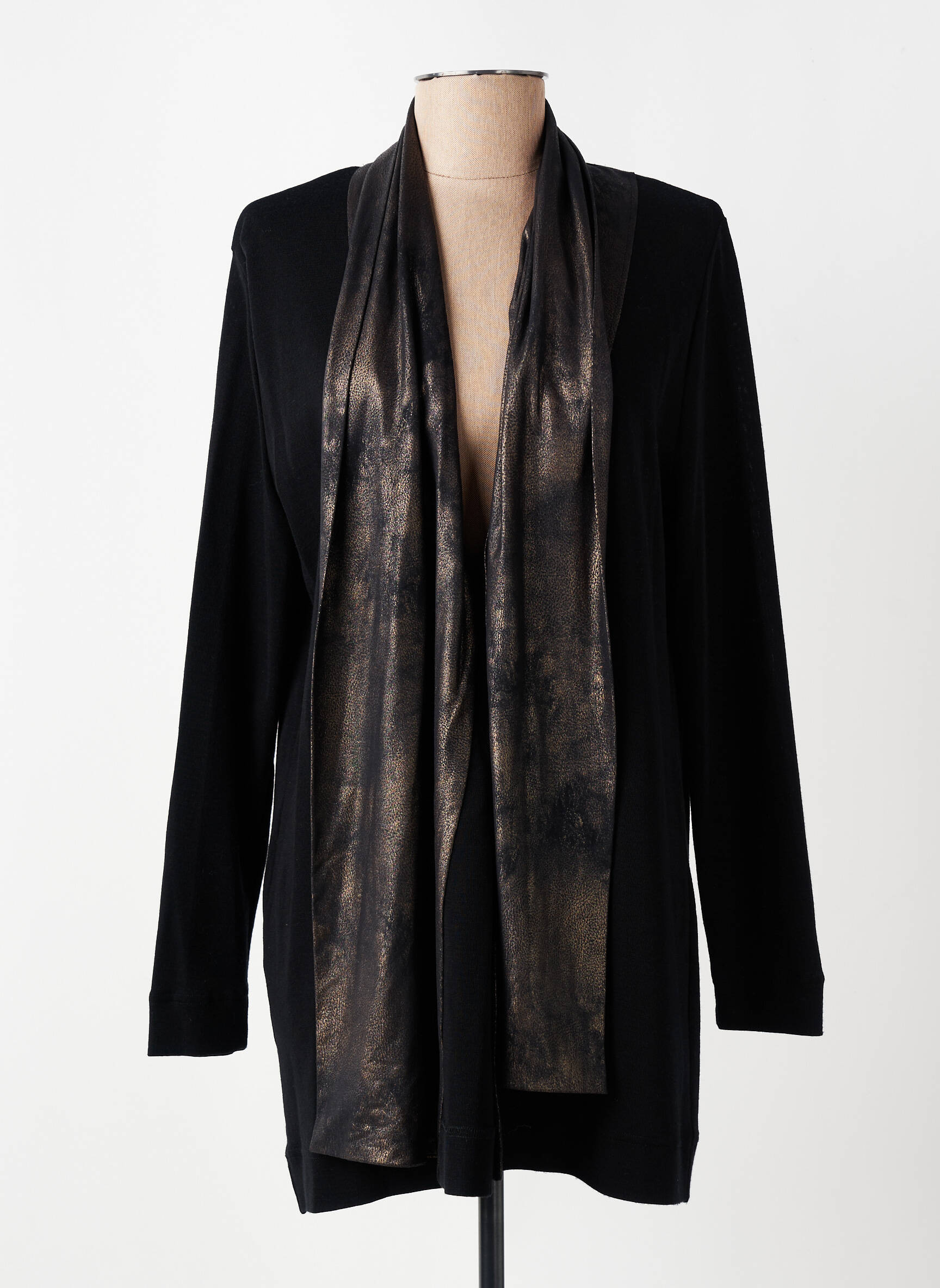 Veste casual coupe droite noir OSCALITO femme