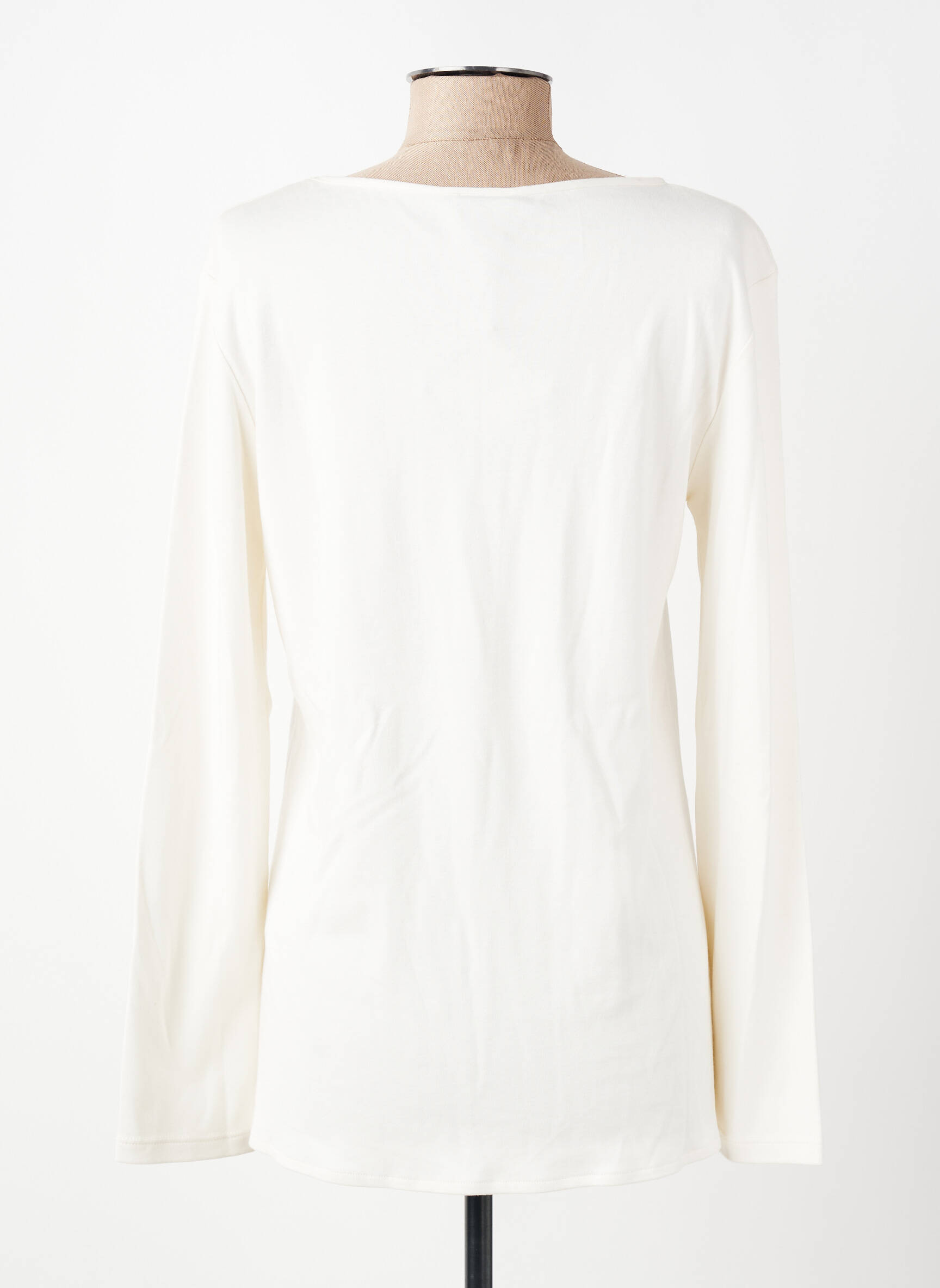 T-shirt manches longues manches longues blanc LE CHAT femme