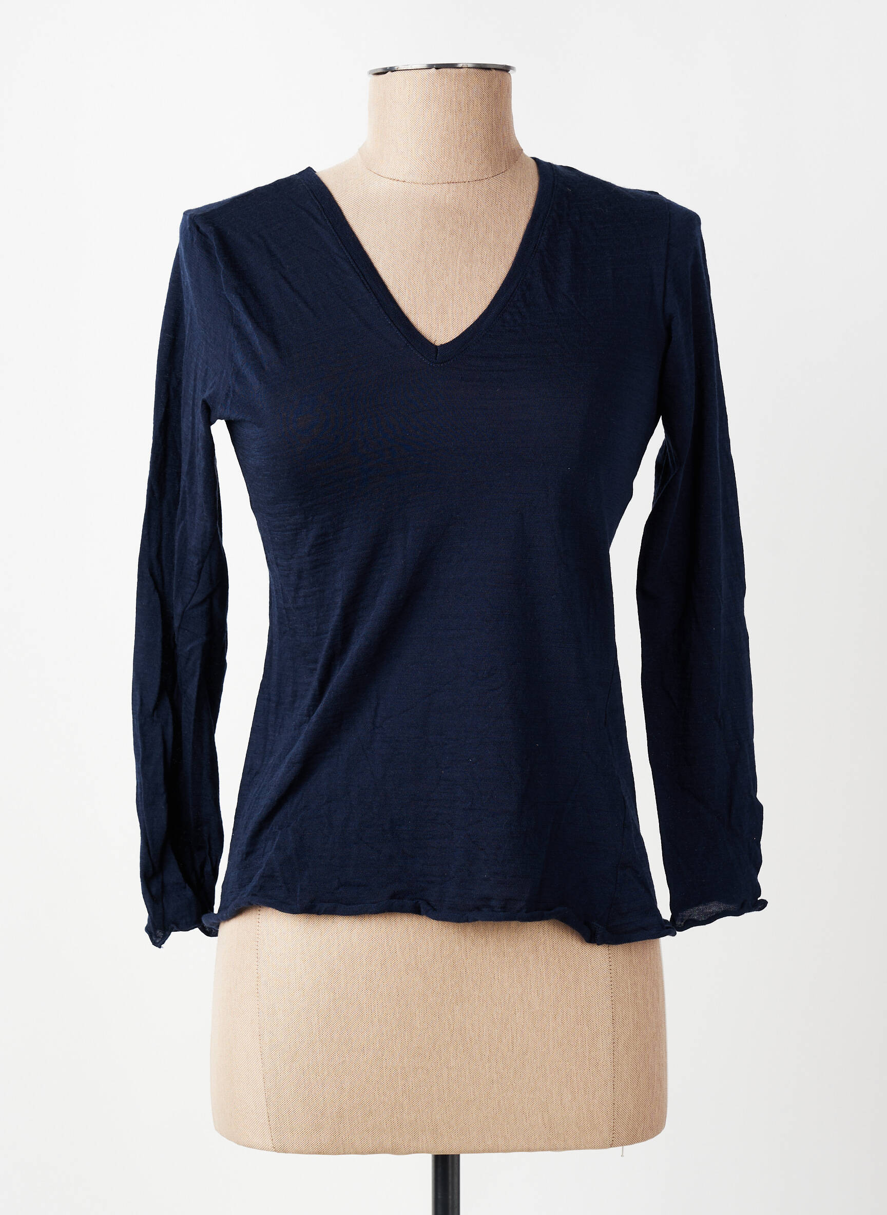 T-shirt manches longues manches longues bleu LISANZA femme