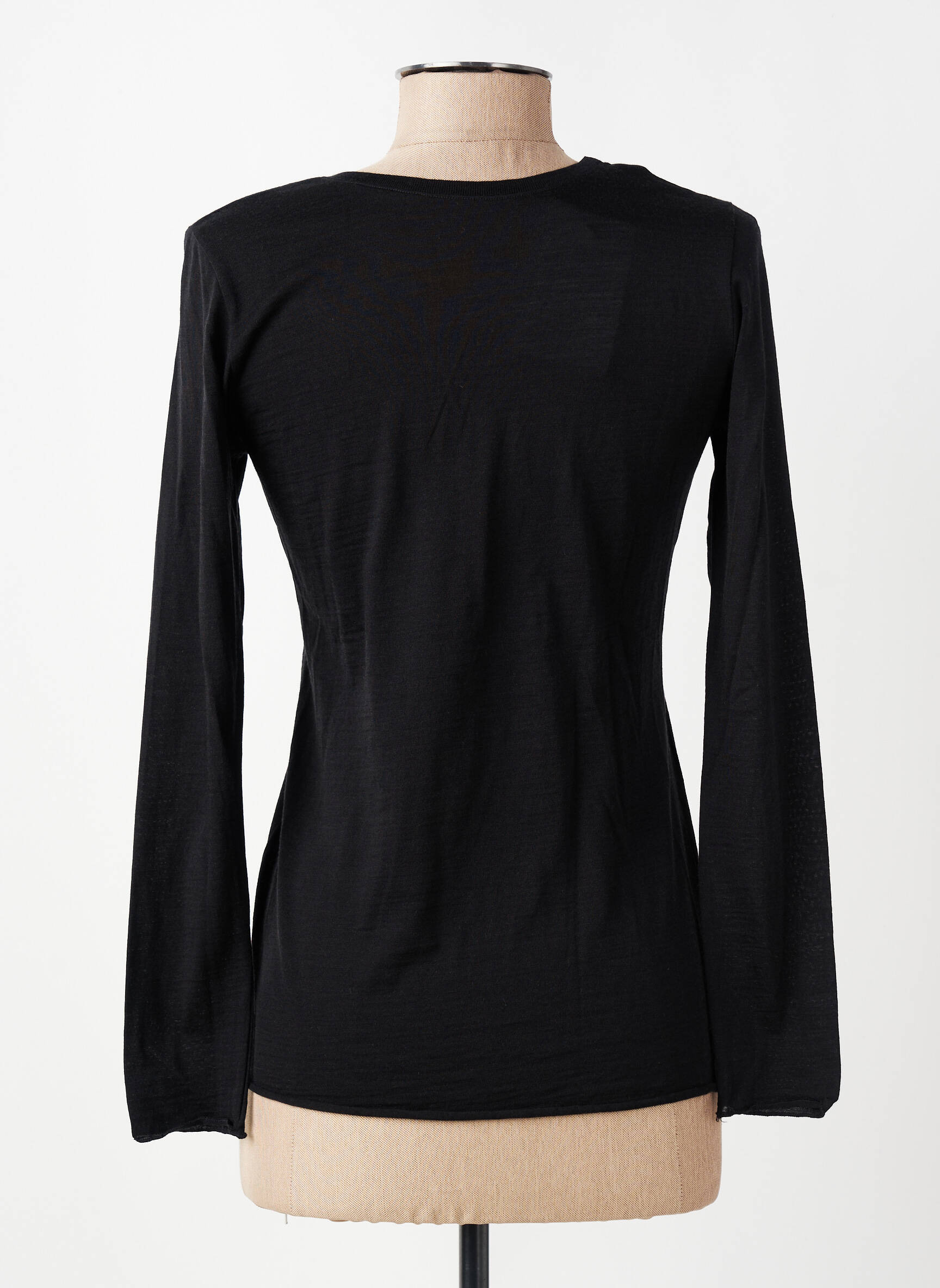 T-shirt manches longues manches longues noir LISANZA femme
