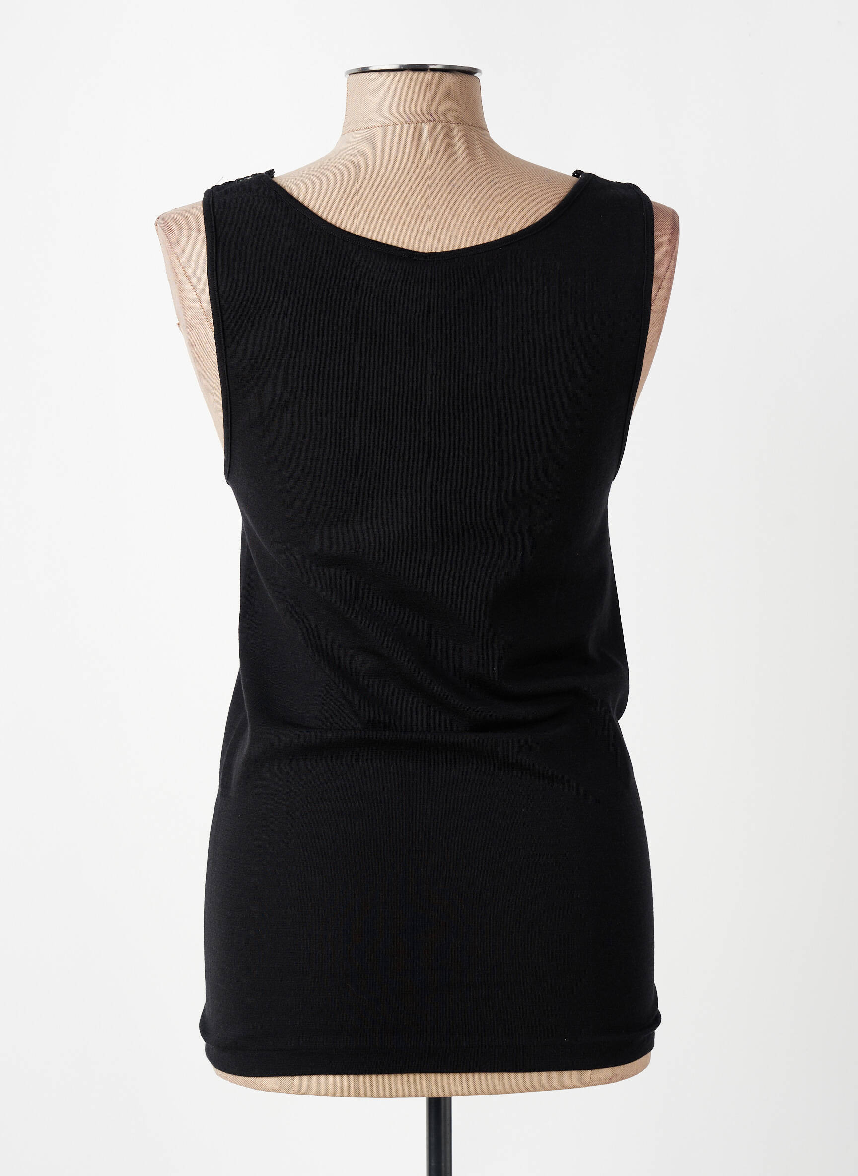 Débardeur stretch sans manche noir LISANZA femme
