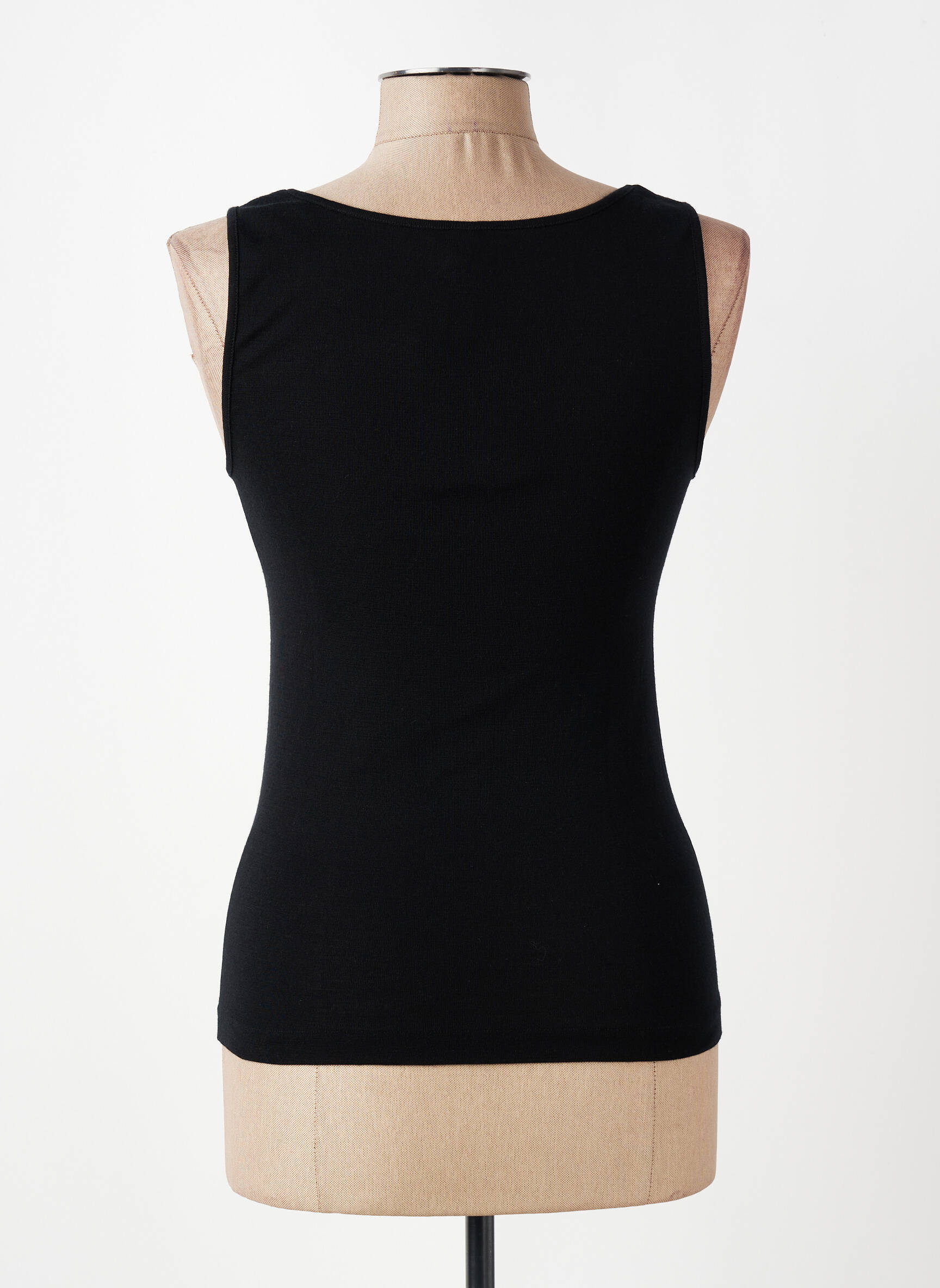 Débardeur stretch sans manche noir LISANZA femme