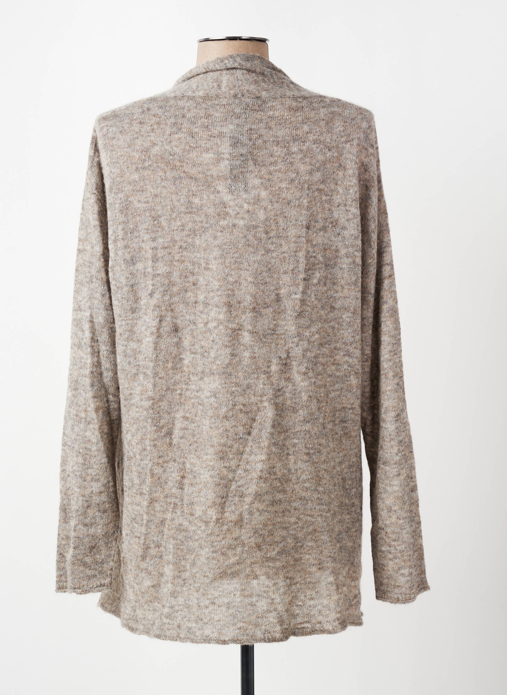 Gilet manches longues manches longues marron OSCALITO femme