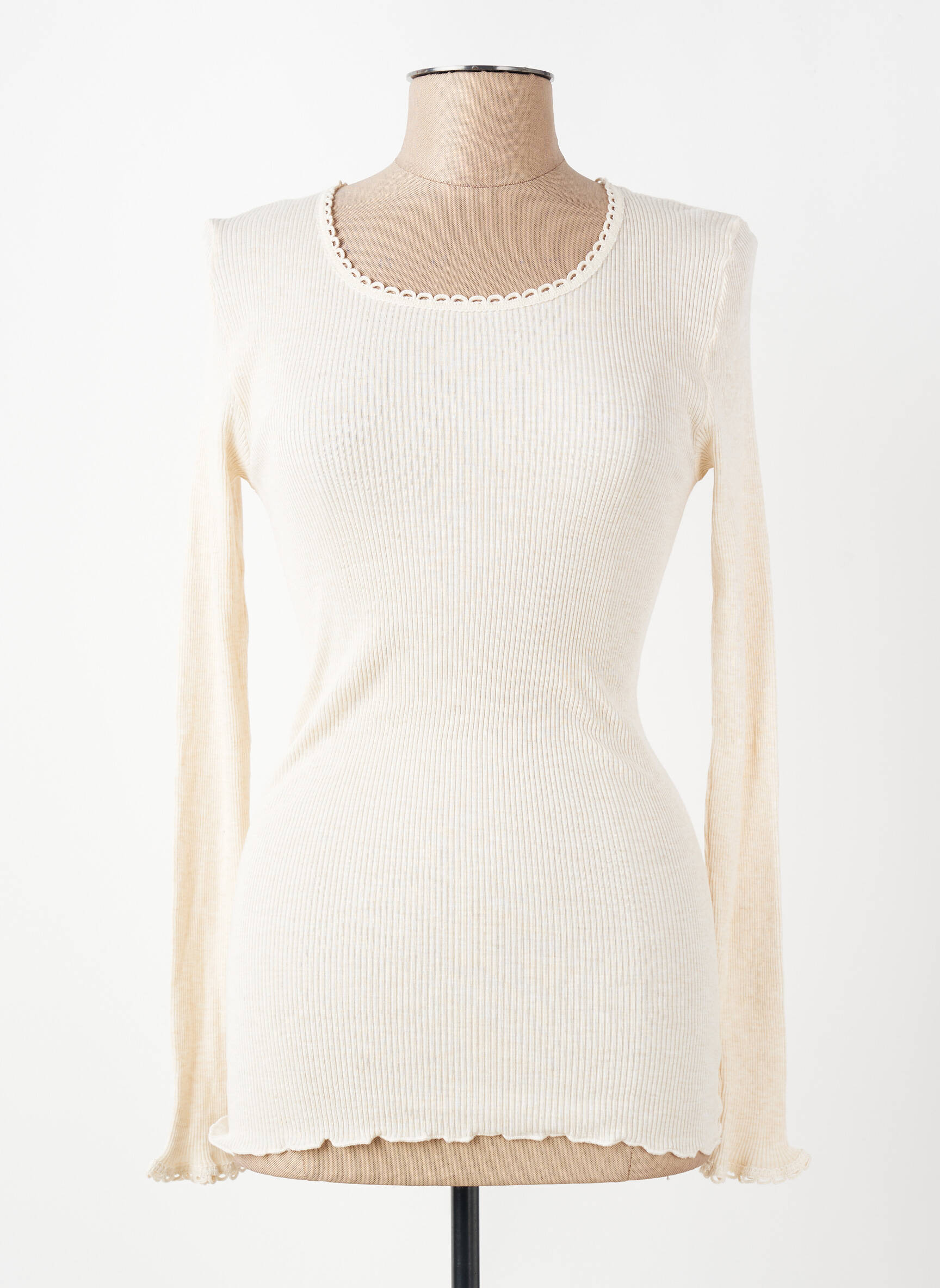 T-shirt manches longues manches longues beige LISANZA femme