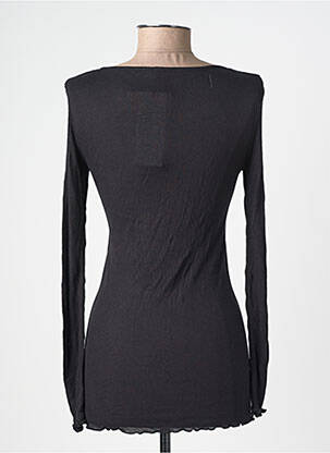 Top stretch manches longues noir JANIRA femme
