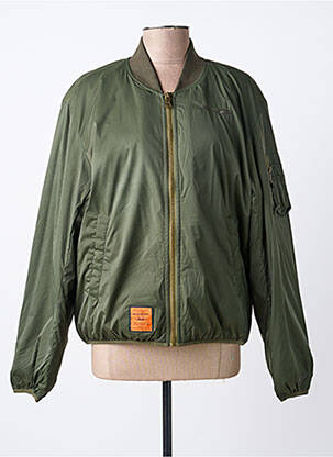 Doudoune manches longues sans capuche vert BOMBERS femme