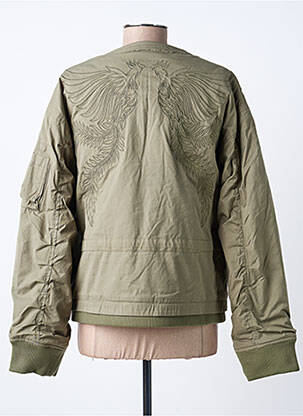 Doudoune manches longues sans capuche vert BOMBERS femme