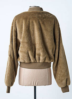 Veste casual fermeture zippée sur le devant vert BOMBERS femme