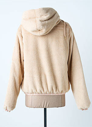 Veste casual fermeture zippée sur le devant beige BOMBERS femme