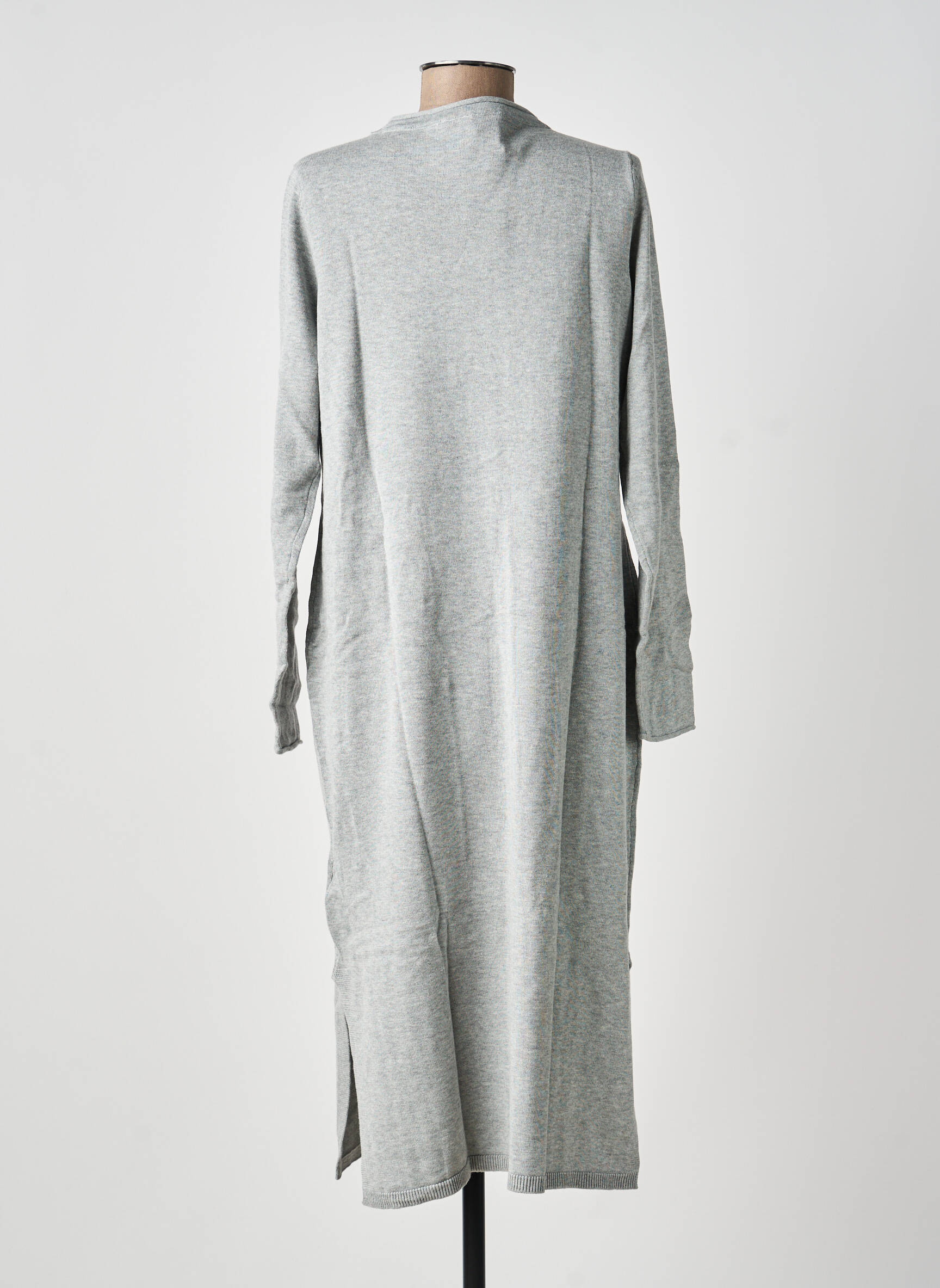 Gilet manches longues stretch gris HEINE femme