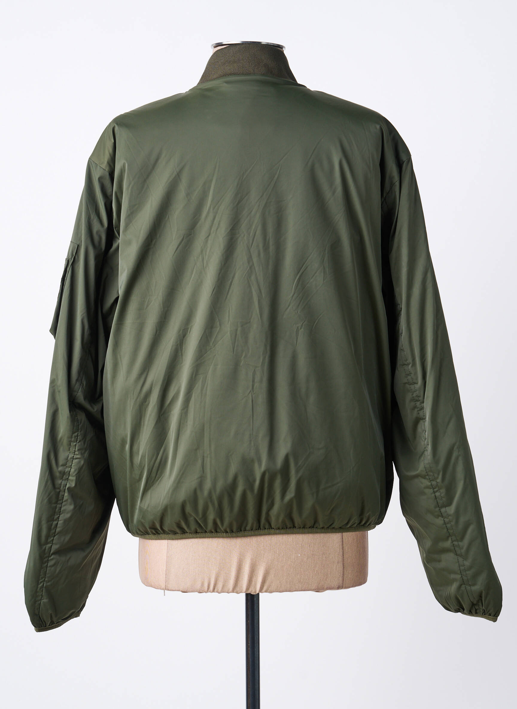 Doudoune manches longues sans capuche vert BOMBERS femme
