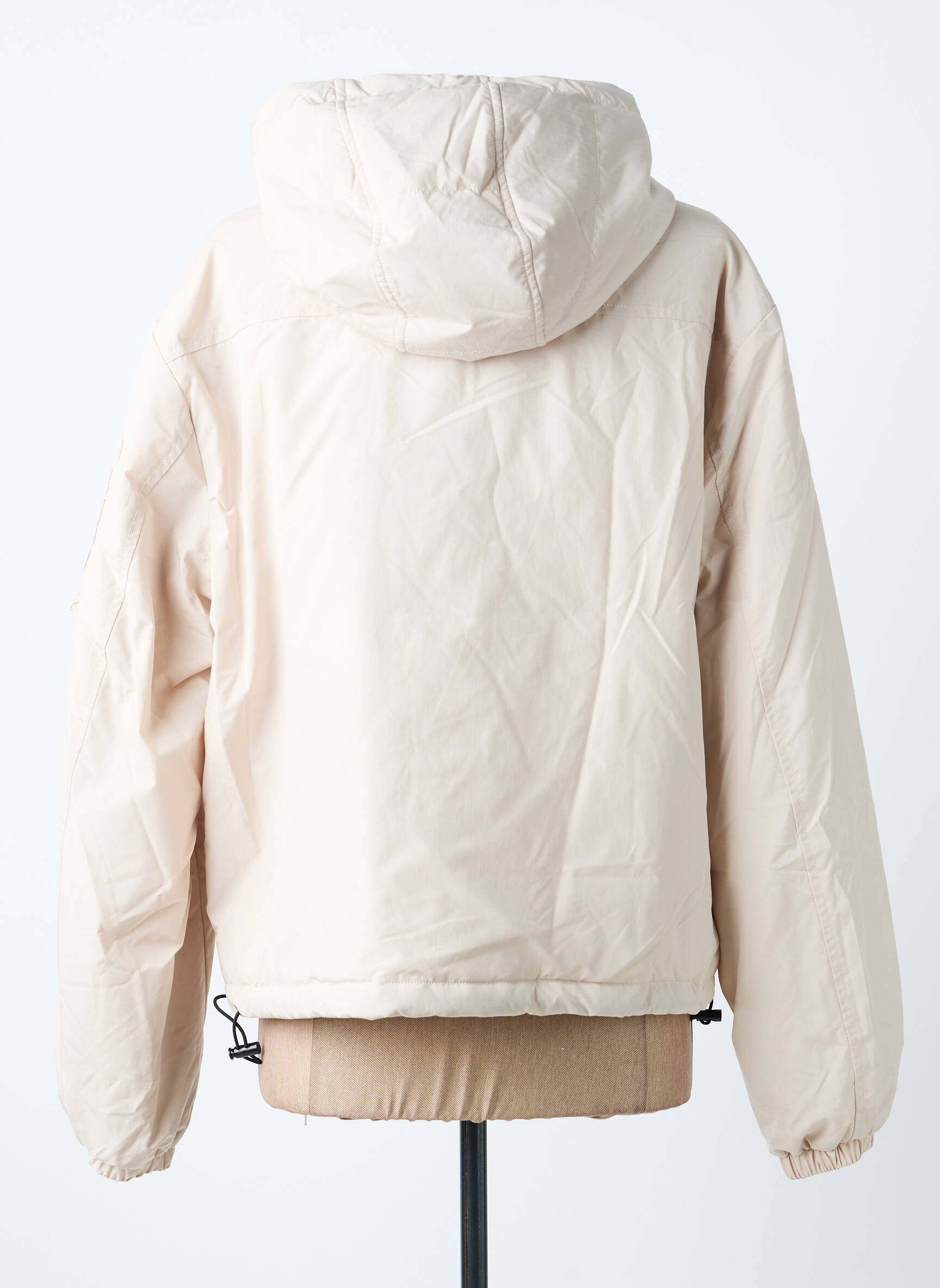Doudoune manches longues a capuche beige BOMBERS femme