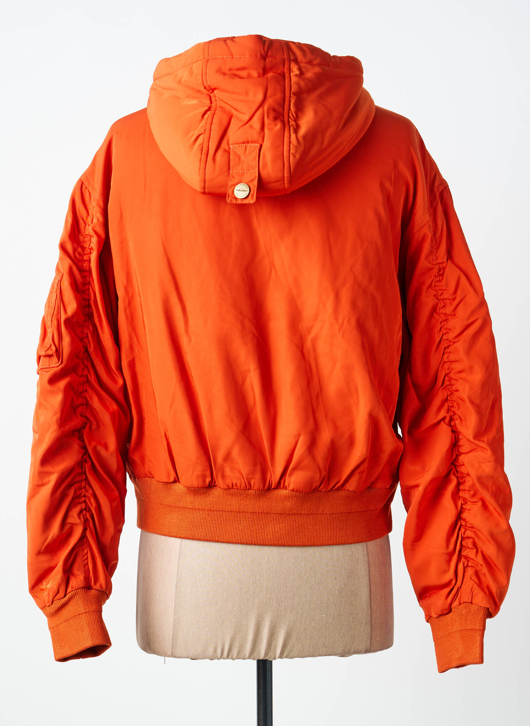 Doudoune manches longues a capuche orange BOMBERS femme