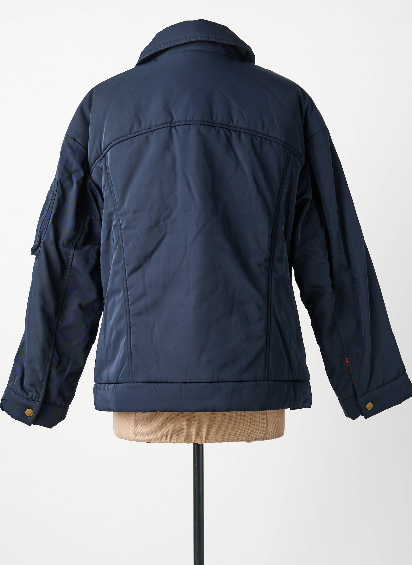 Doudoune manches longues sans capuche bleu BOMBERS femme