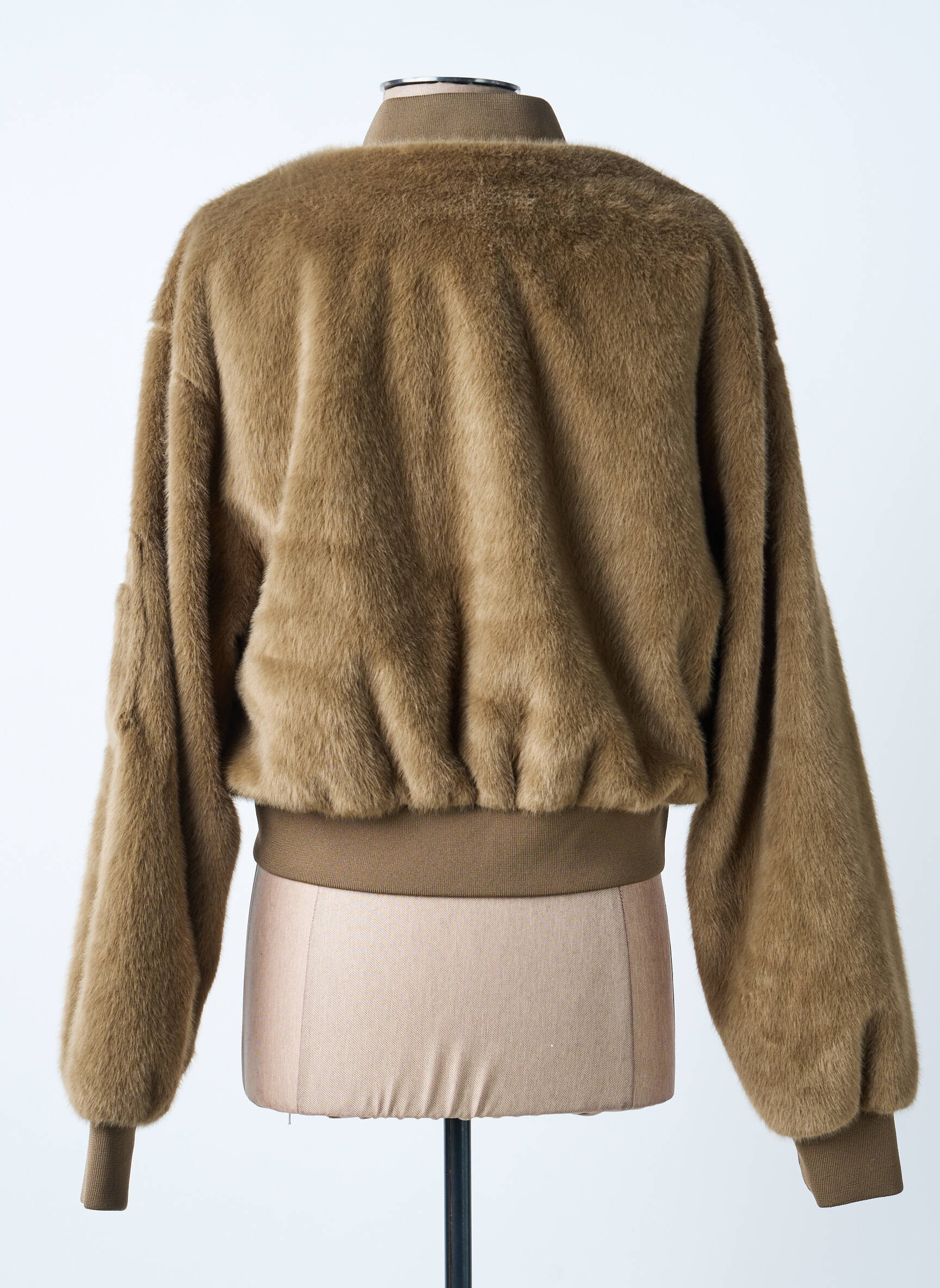 Veste casual fermeture zippée sur le devant vert BOMBERS femme